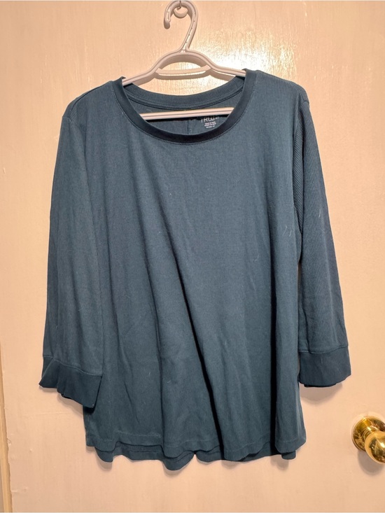 Time and Tru Tops - Classic 3/4 Sleeve Women’s Top in Teal